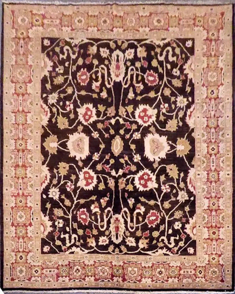 Pakistani Hand-Knotted Rug 9'10" x 8'0" zandirugs